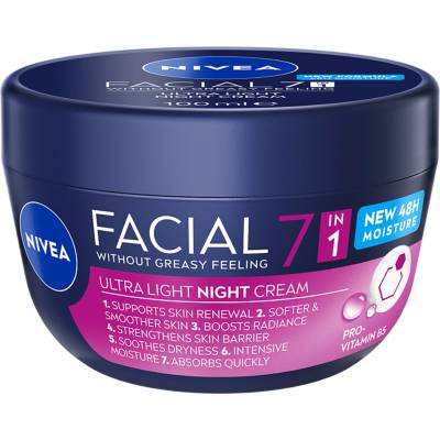 Nivea Нощен крем за лице с масло от ший и витамин B5, 100 ml