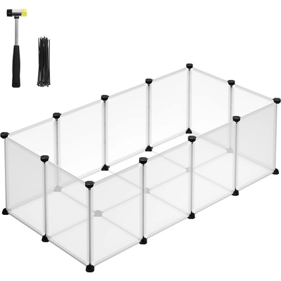 SongmicsHome Ohrádka pro malá zvířata z průhledného plastu BEN 125 x 63x 42 cm transparentní LPC001W01 – Zbozi.Blesk.cz