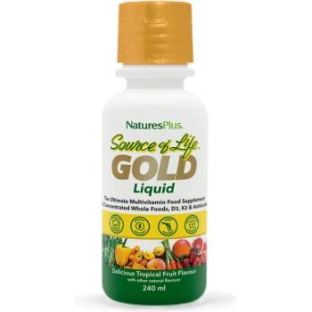 Natures Plus Source of Life Gold Liquid Multivitamin [240 мл] Тропически Плодове