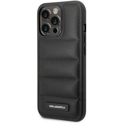 KARL LAGERFELD Гръб Karl Lagerfeld Quilted Puffy Metal Logo Case за iPhone 14 Pro Max - Черен