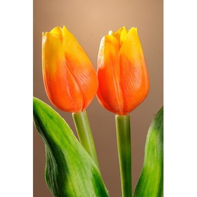 Paramit Umělý tulipán oranžovo žlutý 40 cm