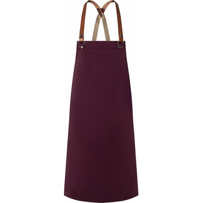 Karlowsky Pohodlná zástěra s popruhy přes ramena pro odlehčení při práci lilková Pantone 5185C 70x85cm KY054