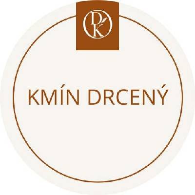 Davídkovo koření Etiketa Kmín český drcený béžová průměr 4,5 cm 1 ks