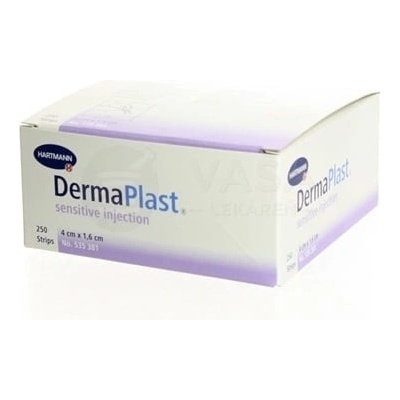 Dermaplast Injection Sensitive Náplasť na ošetrenie miesta po injekcii alebo odbere krvi (40 x 16 mm 250 náplastí