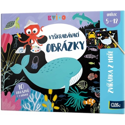 Albi Kvído Vyškrabávací obrázky Zvířátka z moře