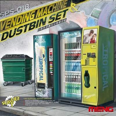 Meng Vending Machine & Dustbin Set 1:35