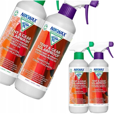 Nikwax Tent & Gear SolarWash + SolarProof pro praní a impregnaci stanů