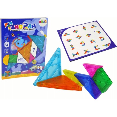 Lean toys Tangram Puzzle 7 magnetických blokov