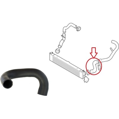 Hadice plnícího vzduchu Fiat Ducato 2011-2016 2,3 od turba do intercooleru 1350784080