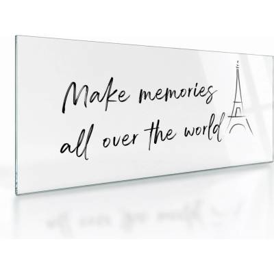 Sklenený obraz - Make memories, jednodielne 100x50 cm na skle