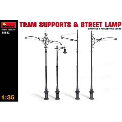 MiniArt Lamps Tram Supports and Street 1:35