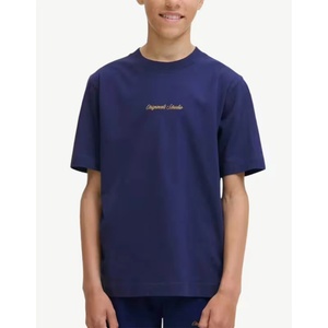 JACK & JONES Jornorrebro Emb Tee Ss Cn Noos Jnr Blue - magazinko