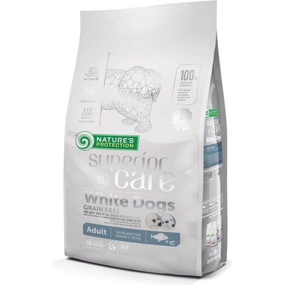 Nature's Protection Superior Care White Dogs Grain Free Fish Adult Small&Mini Breeds 10 kg