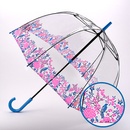 Fulton dámský průhledný holový deštník Birdcage 2 BLOSSOM BIRD L042