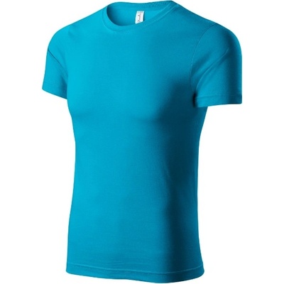 Piccolio Paint Tričko unisex tyrkysová