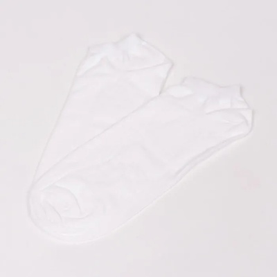 Мъжки памучни чорапи в бял цвят