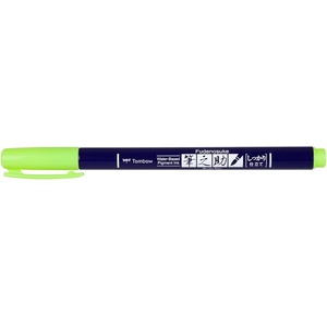 Tombow Marker Fudenosuke твърд неоново зелен (WS-BH92)