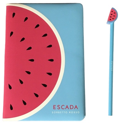 Escada Summer Limited Edition - Sorbet Red GWP Notebook Blue