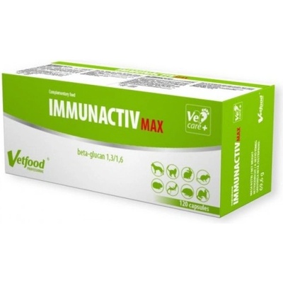 VetFood Immunactiv MAX - мощен имуностимулант за животни, 120 капсули - Полша
