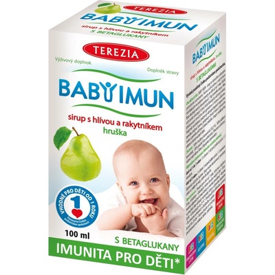 Terezia Company Baby Imun sirup s hlívou a rakytníkem příchuť hruška 100 ml