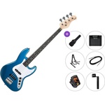 PSD Guitars JZB-100 Premium SET Blue Електрическа бас китара