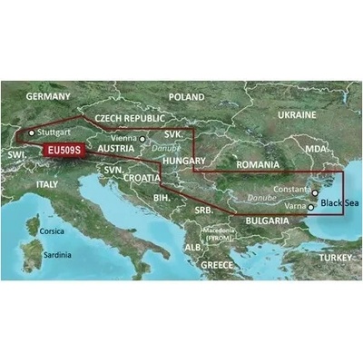 Garmin BlueChart G3 Vision - VEU509S - Plavebná Dunaja