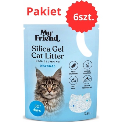 My Friend podstielka Micro Silica Natural 6 x 3,8 l