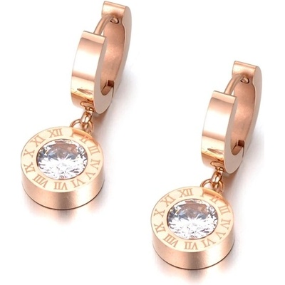 Victoria Filippi Stainless Steel ocelové náušnice se zirkony Monica Gold chirugická ocel NAUE18041-1/12 zlatá