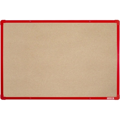 BoardOK tabule textil 90 x 60 cm červený rám