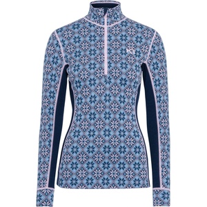 Kari Traa Дамско мериносово термобельо Kari Traa Women's Rose Half-Zip Merino base layer - Dark Navy Blue (115-1317-2913)