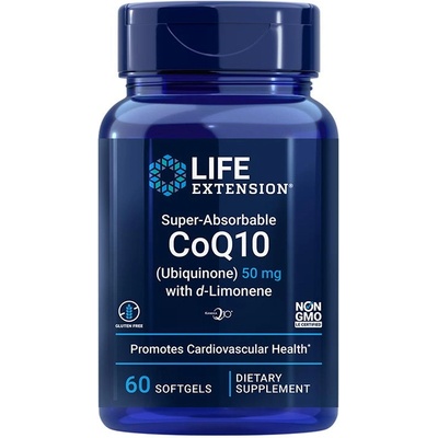 Life Extension Super-Absorbable Ubiquinone CoQ10 with d-Limonene 60 gelové tablety