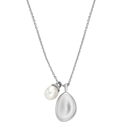 Skagen Pôvabný oceľový náhrdelník s pravou perlou SKJ1831040