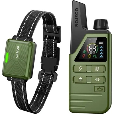 Rojeco DOG800 Výcvikový obojek zelený