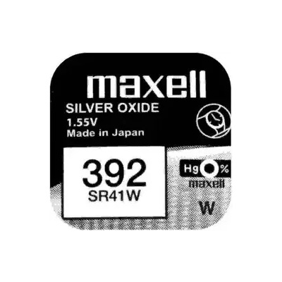 Maxell Бутонна батерия сребърна maxell sr41 sw /384/ ag3 1.55v (ml-bs-sr41-sw)