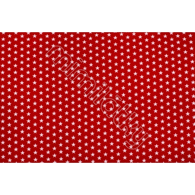 Hvězdy 1,5cm na červené úplet