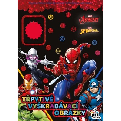 Jiri Models Trblietavé vyškrabávacie obrázky Marvel