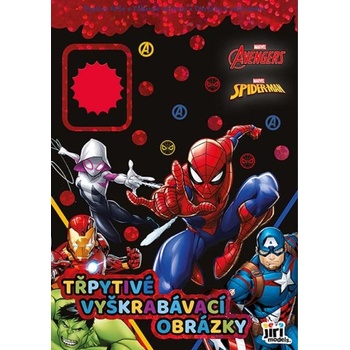 Jiri Models Trblietavé vyškrabávacie obrázky Marvel