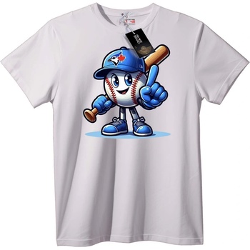 NOONEBRAND Тениска с бейзболен талисман - 2XL, White