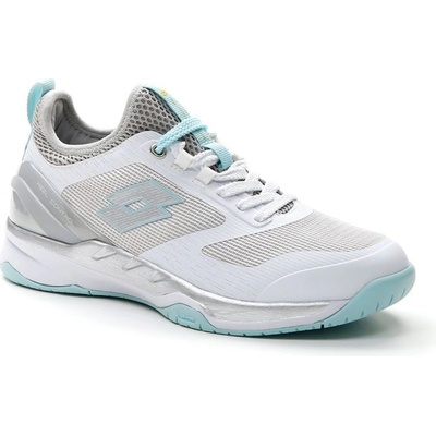 Lotto Mirage 200 Speed all white/silver metal 2/blue paradise – Zboží Dáma