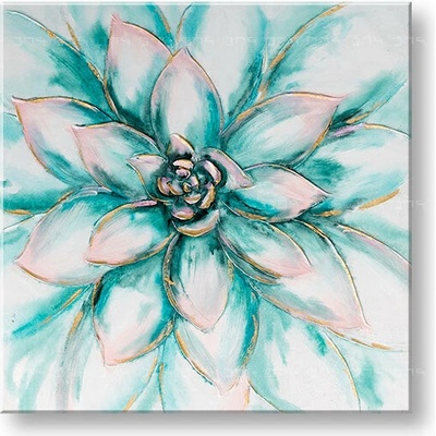 Maľovaný obraz na stenu KVETY 70x70 cm - 70×70 cm / Klasický 2 cm
