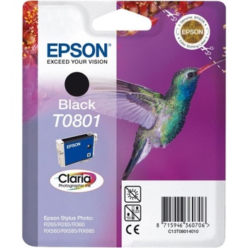 Epson Картридж с оригинално мастило Epson Photo Black T0801 за Stylus Photo R265|360|RX562 "C13T08014011" (RAPO) (C13T08014011)