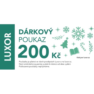 Luxor Elektronický dárkový poukaz 200 Kč - Vánoční