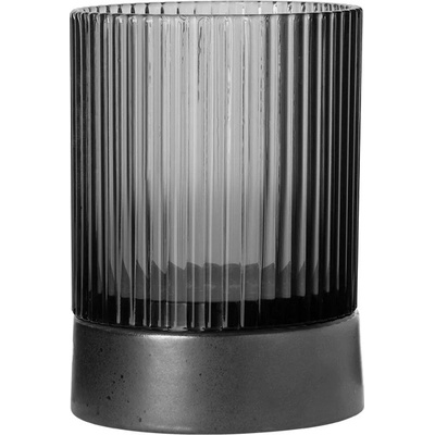 Skleněný svícen na čajovou svíčku 9,6 cm CANDLE HOLDER ASA Selection - šedý