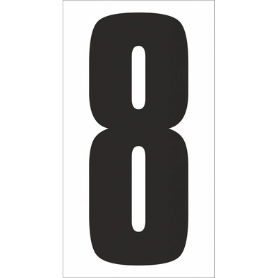 Číslo na plastu - 8 plast 3 mm 240x440mm – Hledejceny.cz