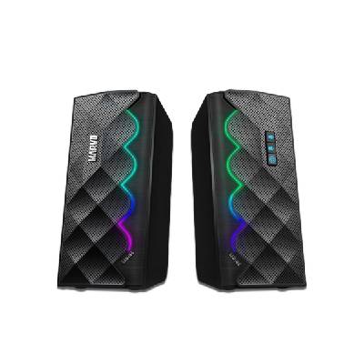 MARVO REPRODUKTORY SG-269, 2.0, 6W, CIERNE, REG. HLASITOSTI, HERNA, 160HZ-20KHZ, RGB, DOTYKOVY