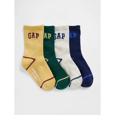 Gap Baby ponožky s logom 4 páry Viacfarebná