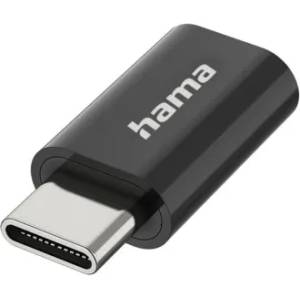 Hama Адаптер, Micro-USB - USB-C, USB 2.0, OTG, 480 Mbit/s (HAMA-300095) - megamag