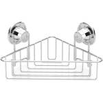 TEKNO TEL Етажерка за баня на едно ниво - ъглова tekno tel tr dm 251, 21х21х15 см, Вакуум, Хром (7774150012) - topmarket