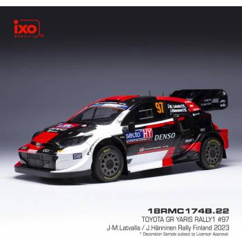 IXO Model Toyota Yaris GR Rally Monte Carlo 2023 S. Ogier 1:18