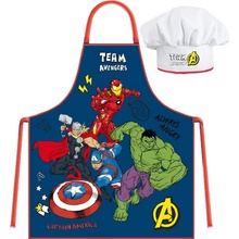BrandMac Detská zástera s čiapkou Team Avengers